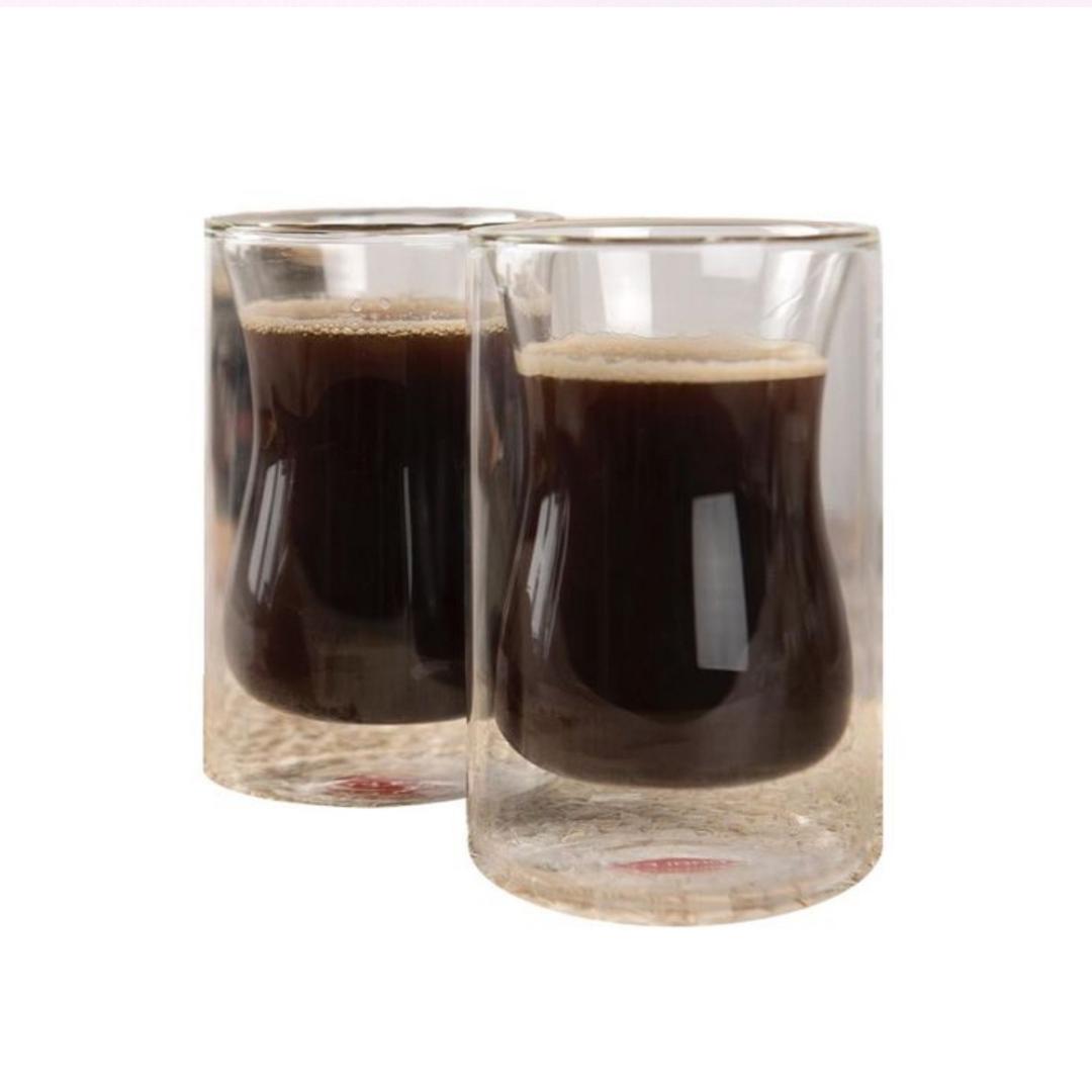 Set x2 Vaso Oroley Milán  doble vidrio .